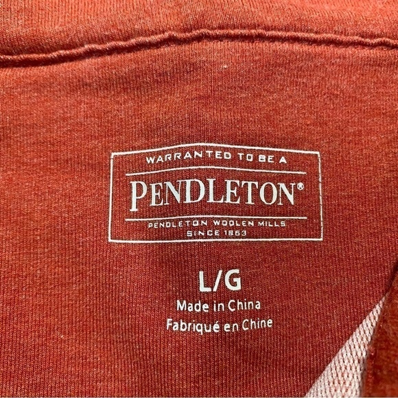 Pendelton Coos Bay Quarter Zip Pullover, Chili Pepper, Size L - Picture 5 of 9